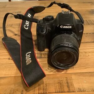 Canon EOS XS Black Digital Camera with Strap